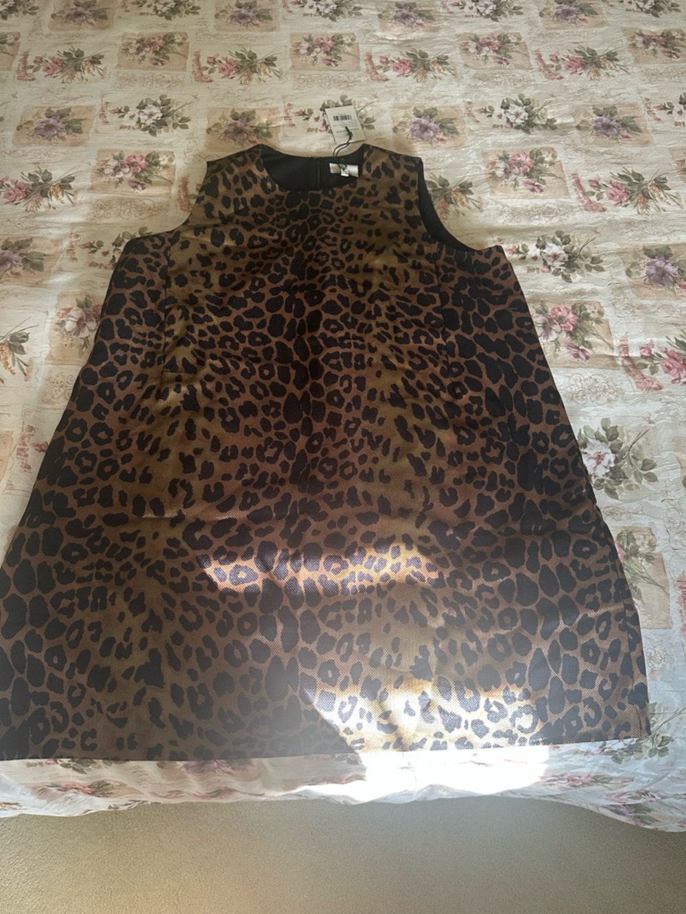 Tuckernuck Sleeveless Leopard-Print Shift Dress in Brown and Black - Picture 4 of 4